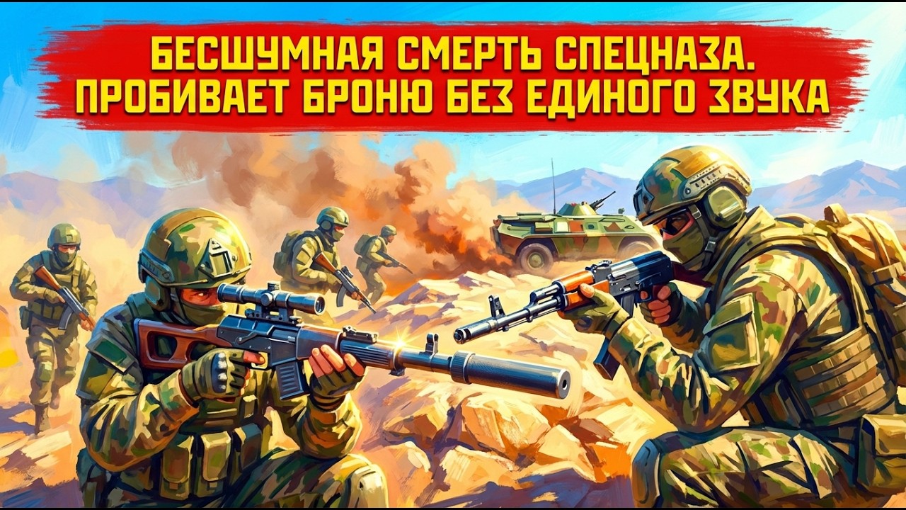 «БЕСШУМНАЯ СМЕРТЬ» ОРУЖИЕ СПЕЦНАЗА, КОТОРОЕ ПРОБИВАЕТ БРОНЕЖИЛЕТ С 400 МЕТРОВ БЕЗ ЗВУКА
