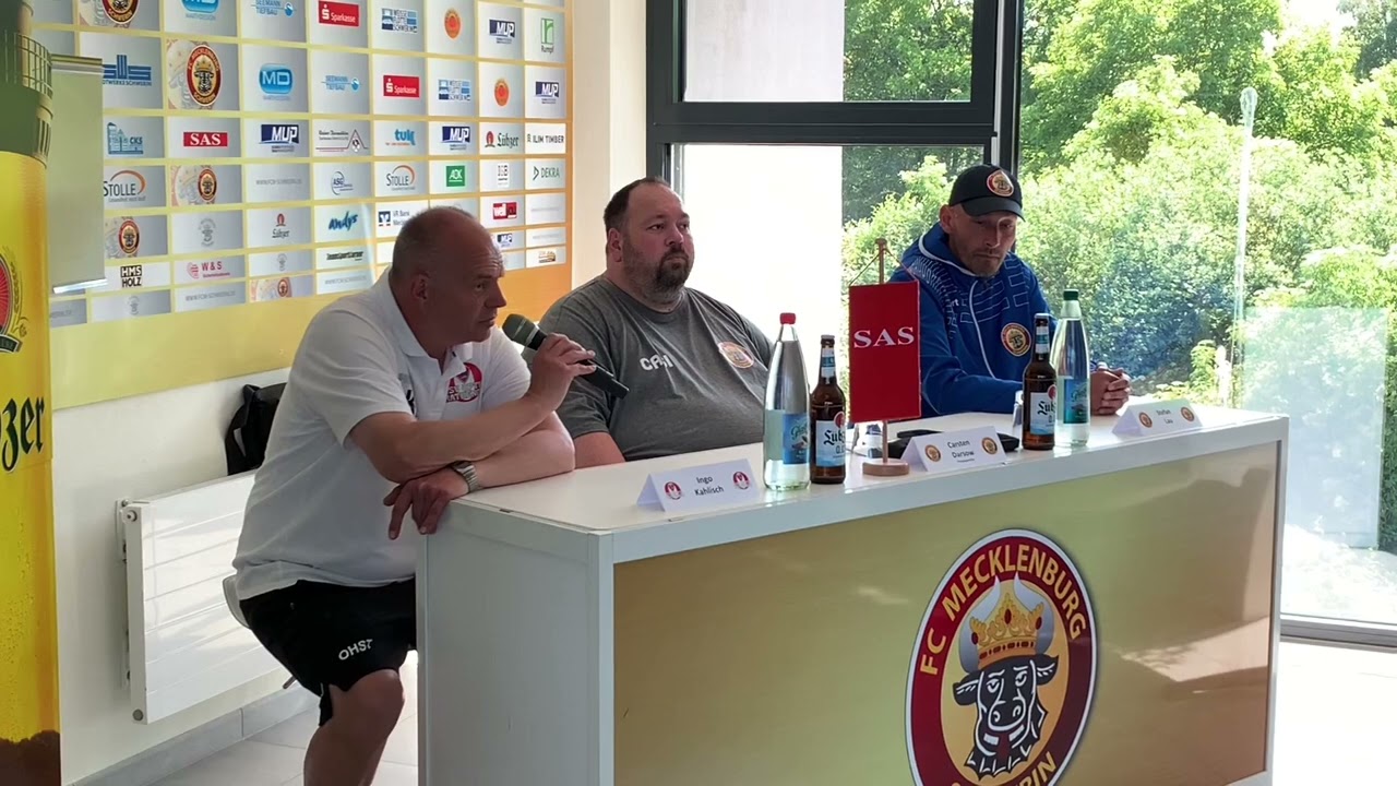 Pressekonferenz: FC Mecklenburg Schwerin - FSV Optik