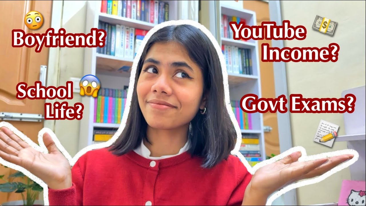 Honest & Unfiltered Q&A 😳🙈 YouTube Income 💵 Boyfriend? Govt Exams? 😱 #qna #income #relationship