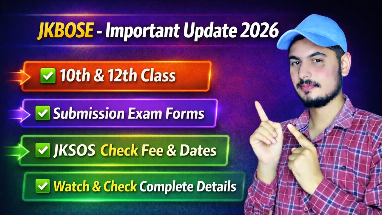 Jkbose 10th & 12th Class Bi-Annual Private Exam Form Submission | JKSOS Kay Hai | Check Full Update