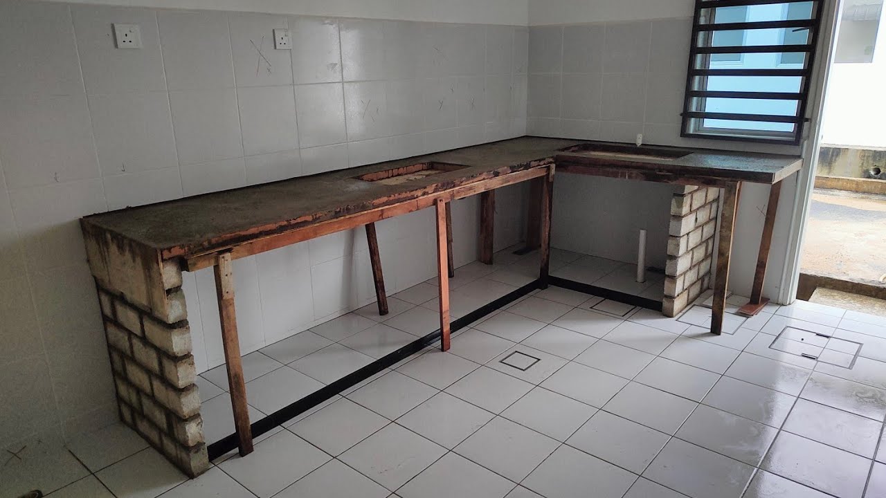 cara buat table top simple dan kukuh..