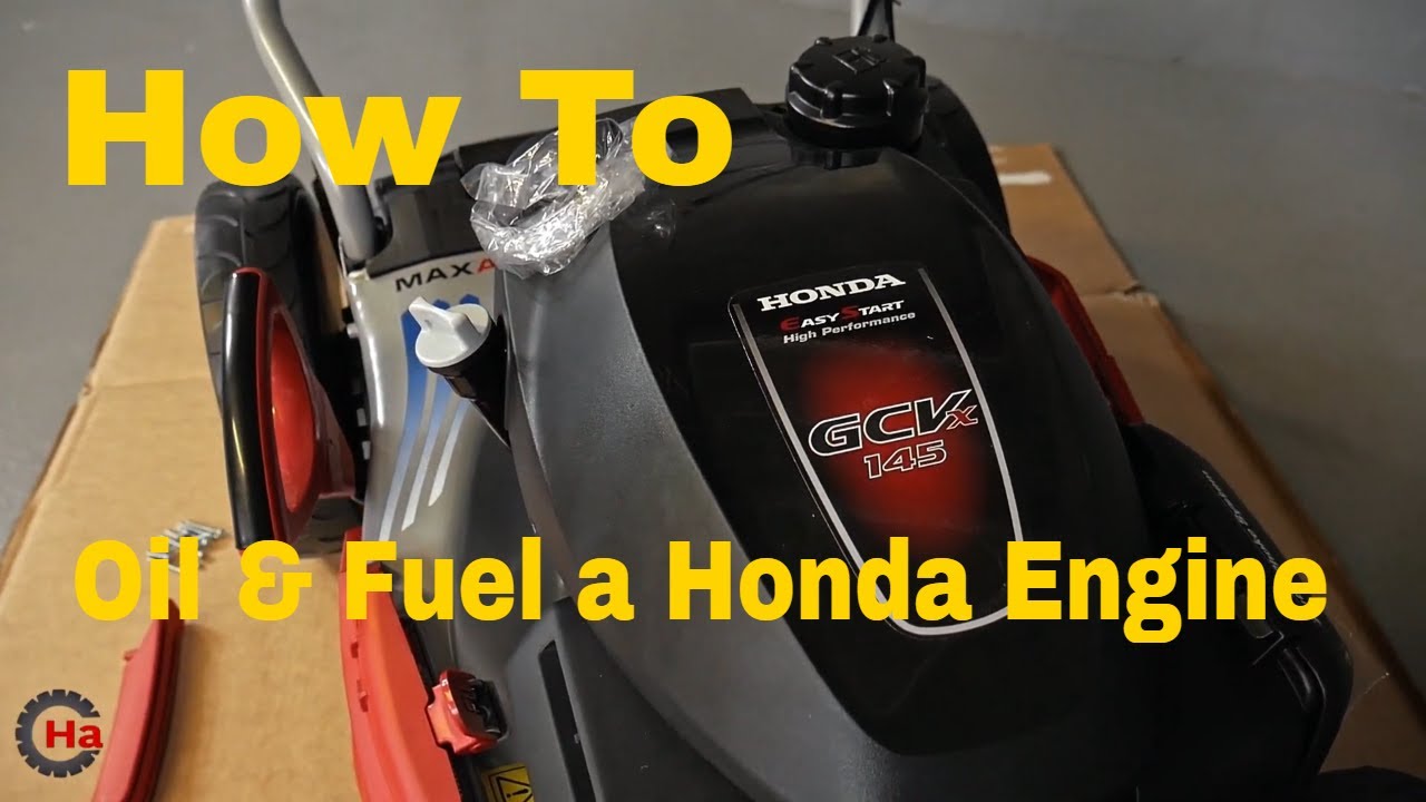 How To Oil and Fuel a Honda Lawnmower Engine