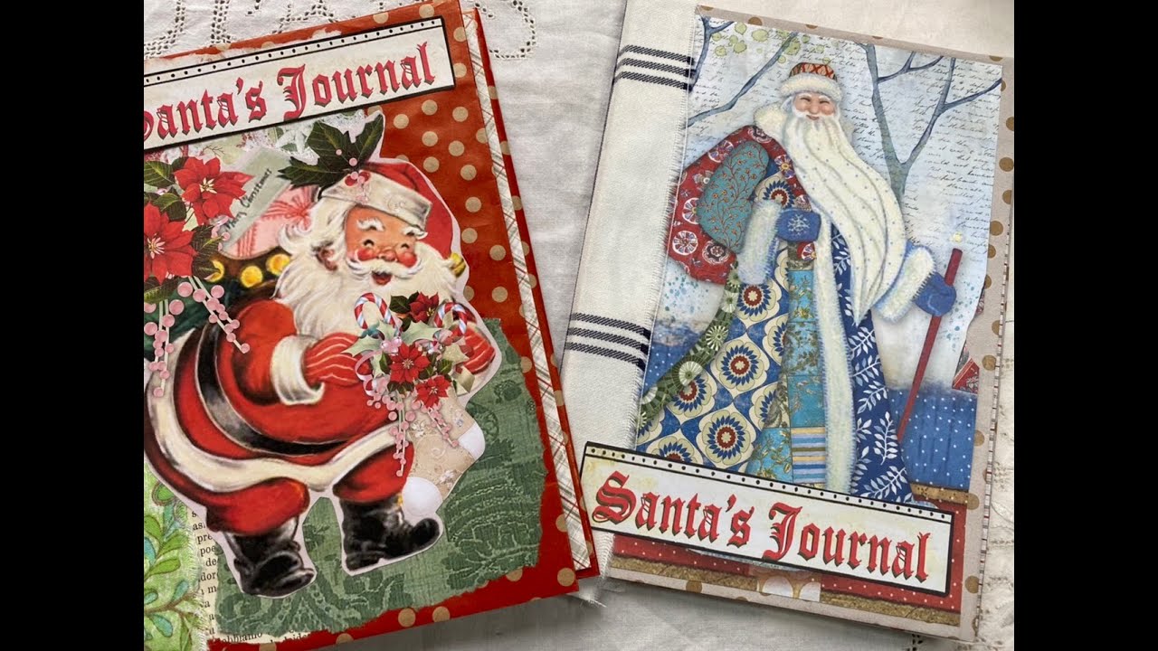 Christmas junk journal | How to make a  SUPER EASY Christmas paper bag journal | Part 6