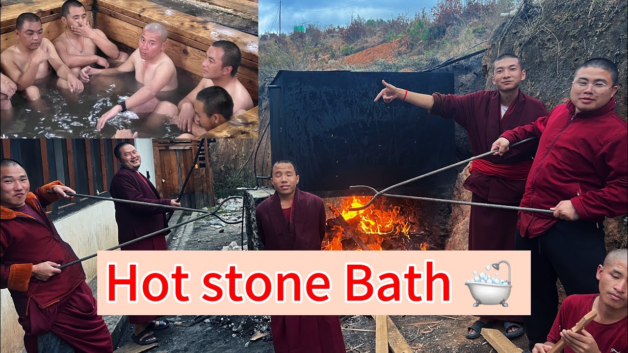#Bath  Hot stone Bath 