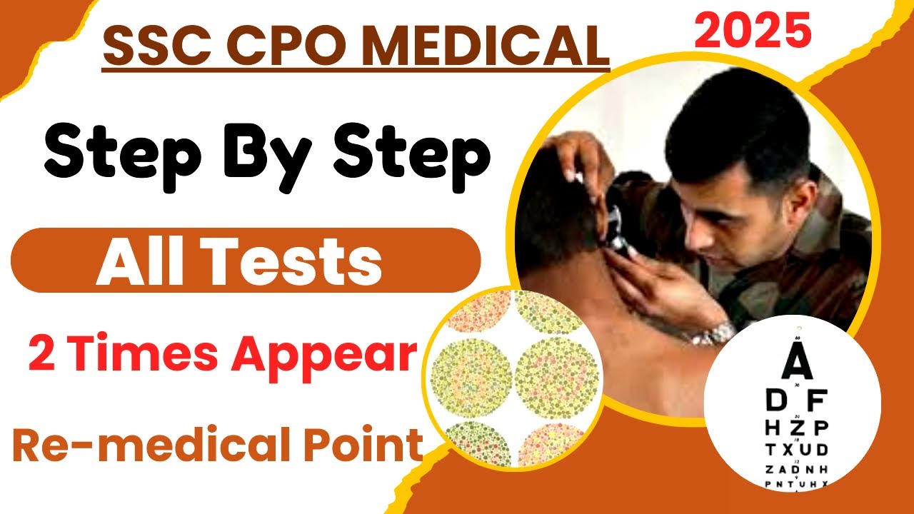 SSC CPO 2024 Medical Exam Full Process  Step by Step Tests & My Personal Experience