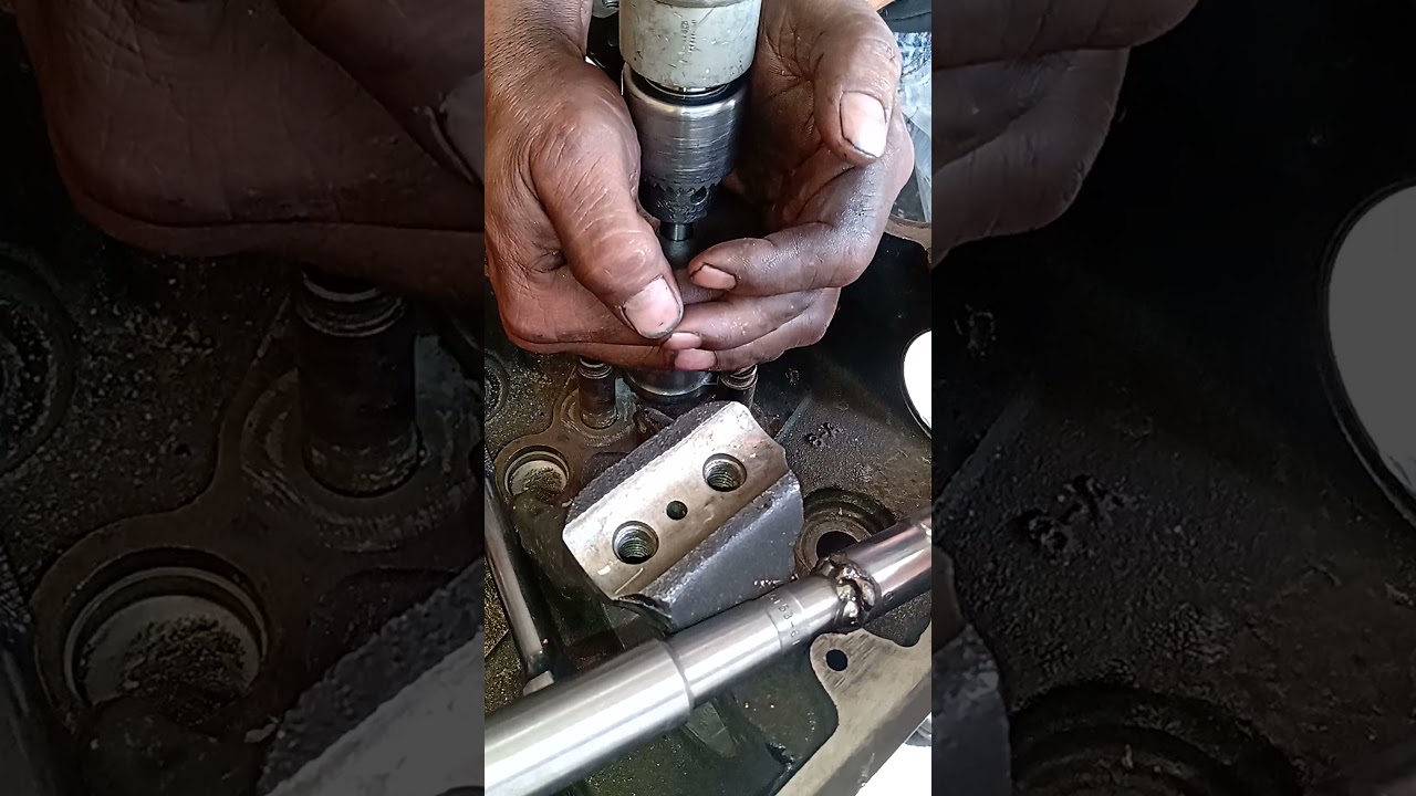 instalación de fundas de cabeza Cummins isx con sellador trabasil