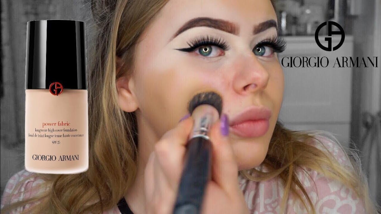 GIORGIO ARMANI POWER FABRIC FOUNDATION TEST/REVIEW | Sabrina Nicole