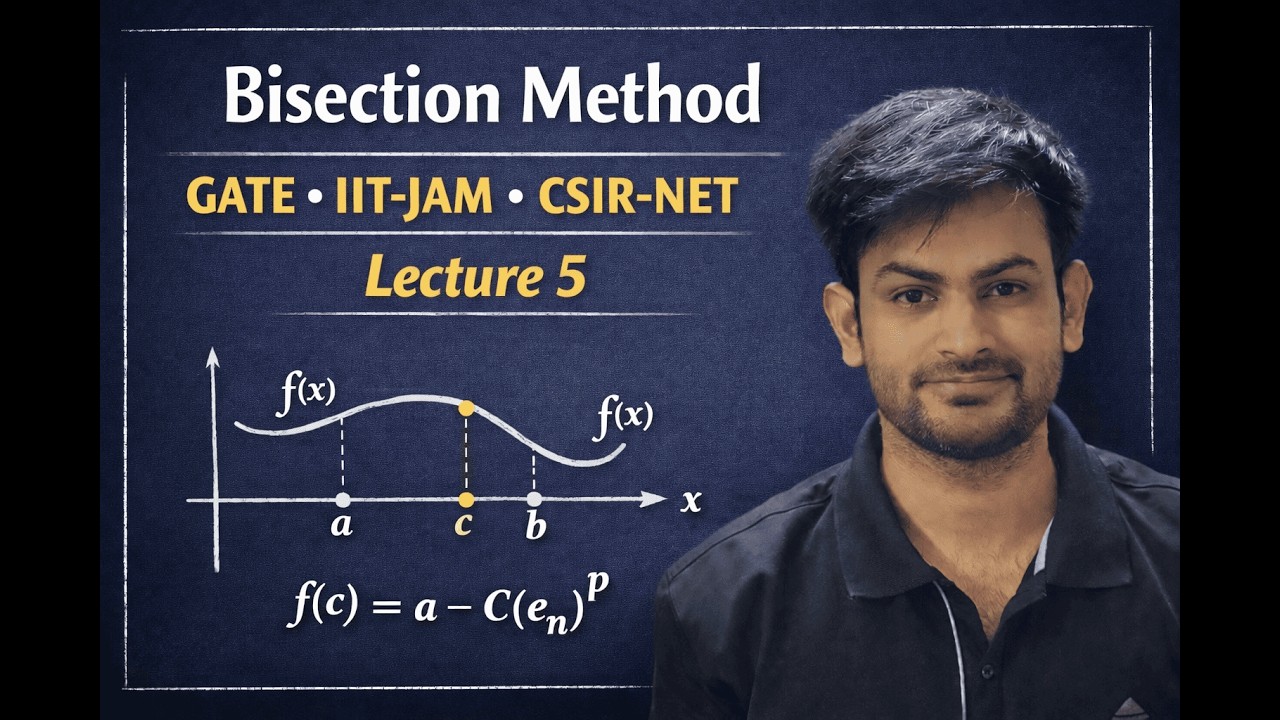 Numerical Analysis | GATE • IIT-JAM • CSIR-NET Mathematics | Lec 5: Bisection Method Part-II