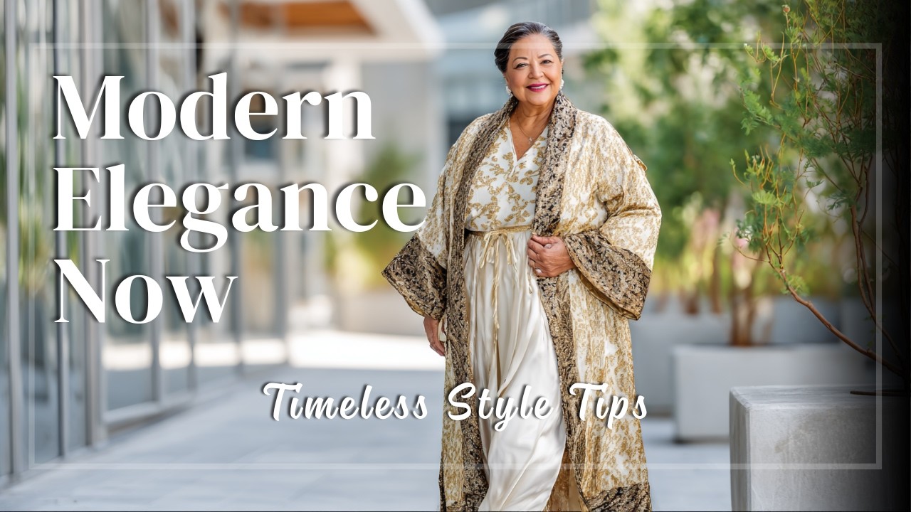 Modern elegance for women over 60 💼 updated fashion with luxurious sophistication