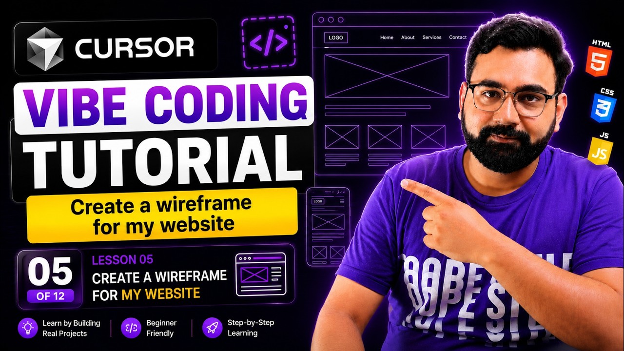 How do I create a wireframe for my webiste | Vibe Code with Cursor AI | Wit Reach SkillLab