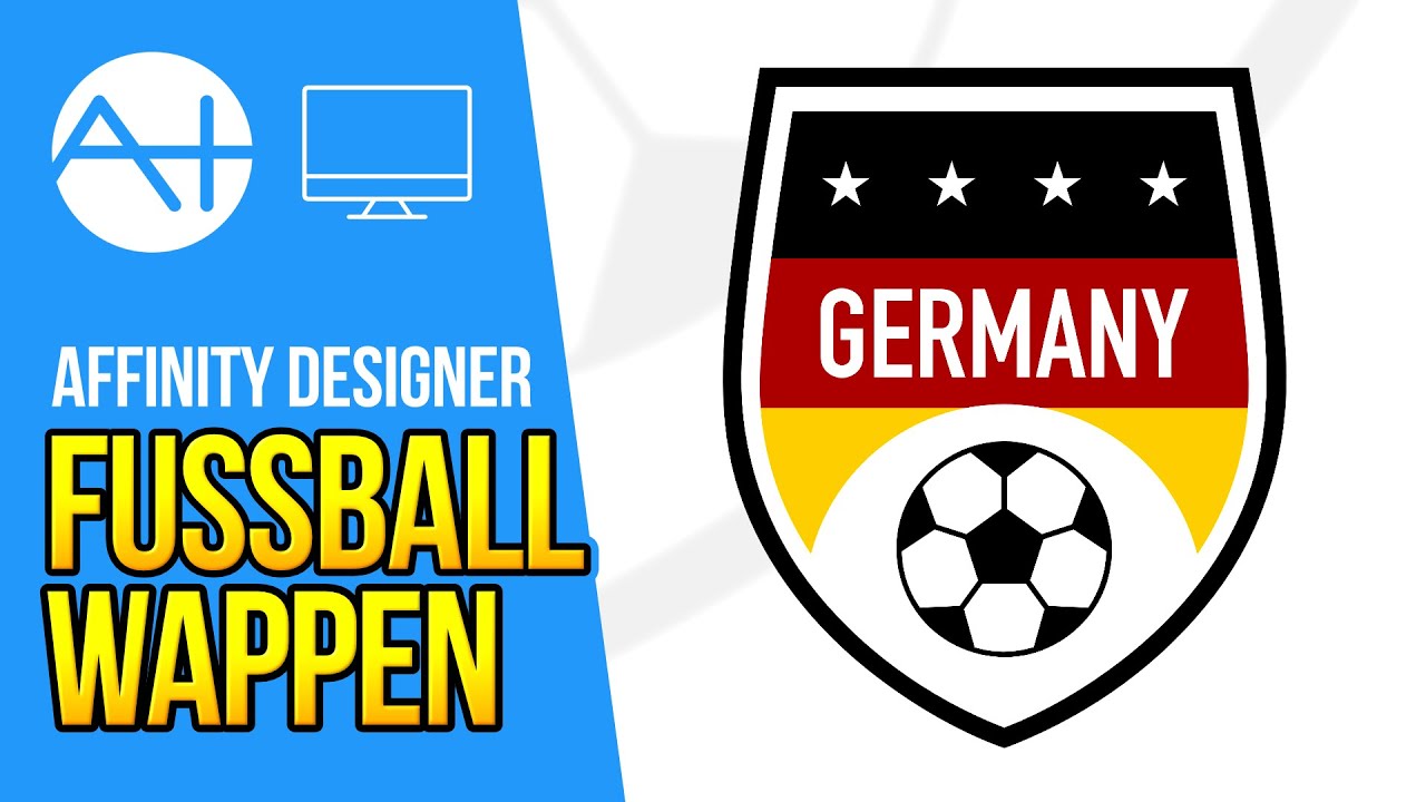 Fussball Wappen in Affinity Designer