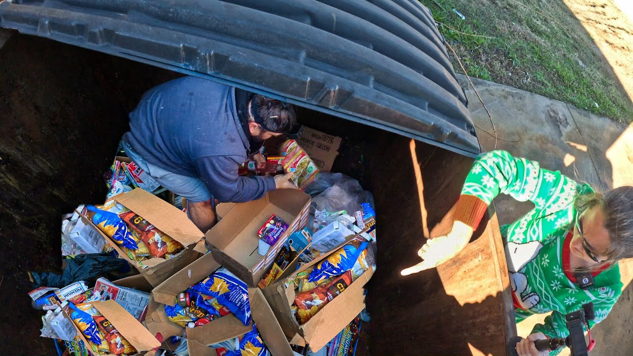 Dumpster Diving Score We Found A Ton Of Free Food