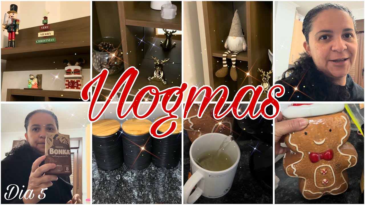 🎄VLOGMAS 5- BATE PAPO E CAFÉ DA MANHÃ, ORGANIZANDO POTES NA COZINHA , COMPRINHA E CHÁ NOTURNO  