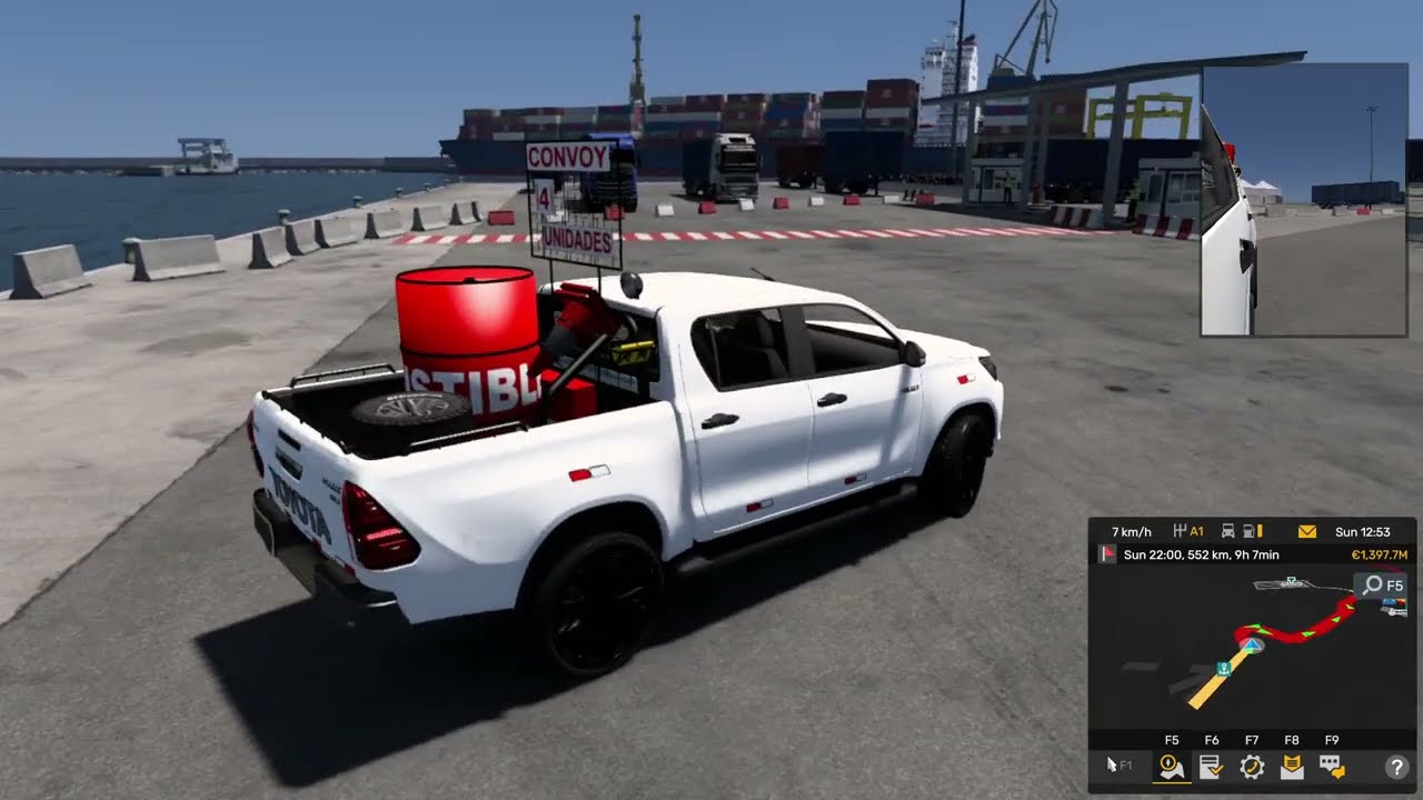 ETS 2 || Toyota Hilux || POV Drive || Italy || Bari Port to Catania Port