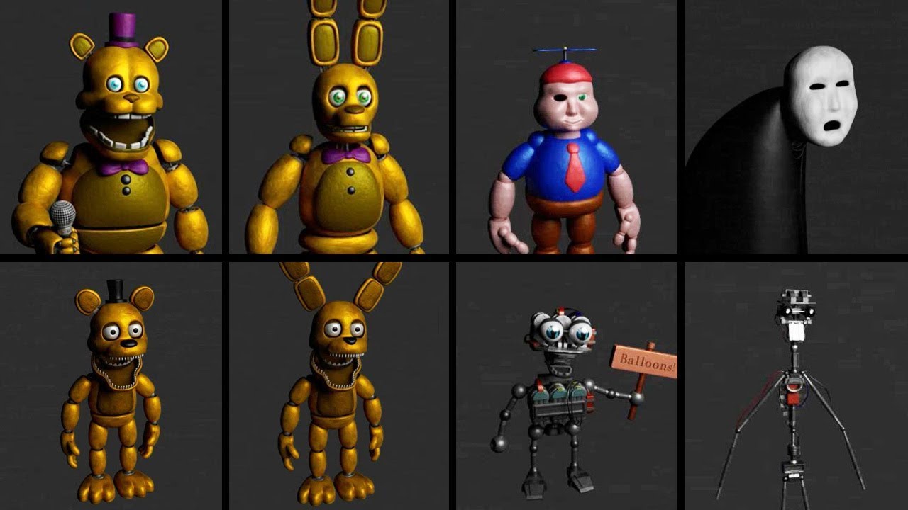 Five Nights at Fredbear’s - EXTRAS / All Animatronics / Custom Nights