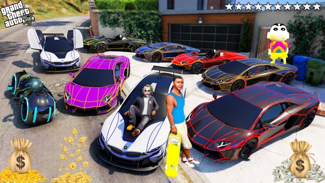 FRANKLIN TOUCH ANYTHING BECOME GOLD || EVERYTHING IS FREE IN GTA 5