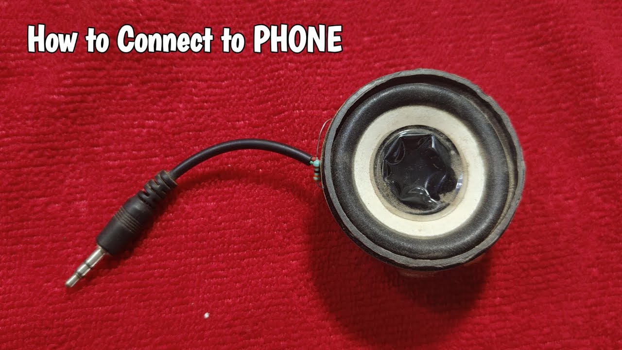 Speaker Connected to Without Amplifier | Speaker Connect to Mobile | How to Connect Speaker Easy
