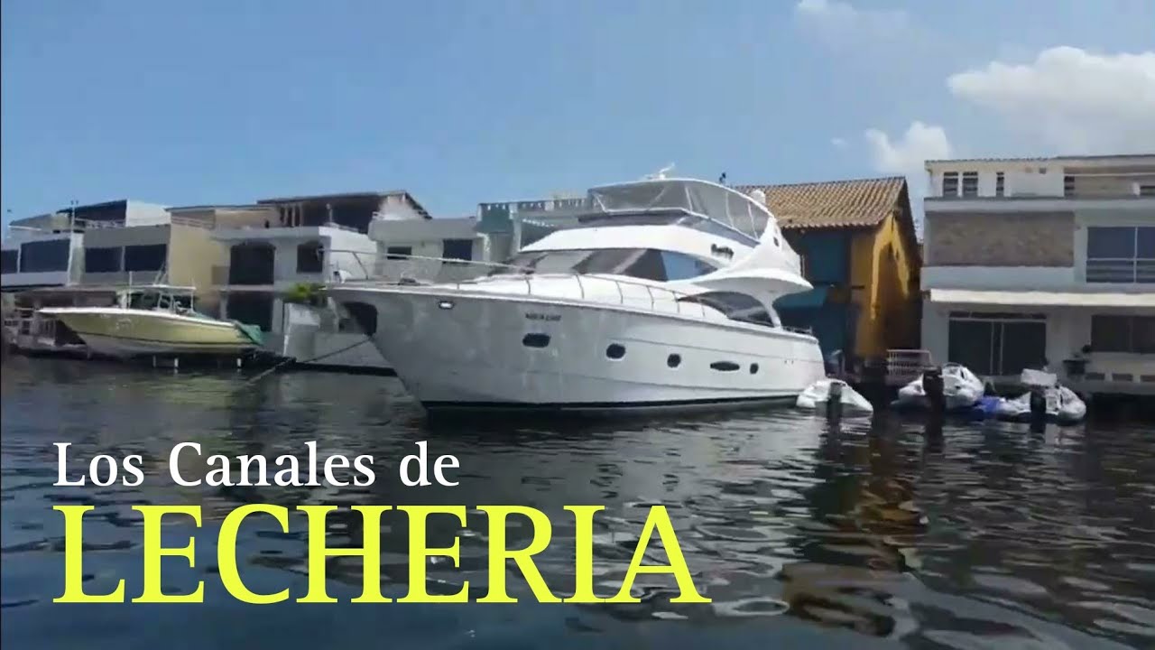 Un TOUR por Los CANALES de LECHERIA🇻🇪 Mansiones,YATES y Lujos💵🚤💎