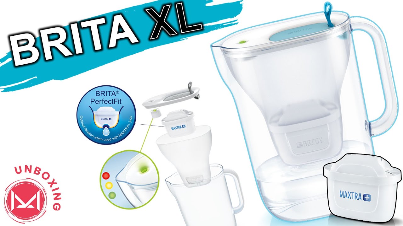 Unboxing BRITA XL Water Filter Jug Compatible with BRITA MAXTRA + Cartridges