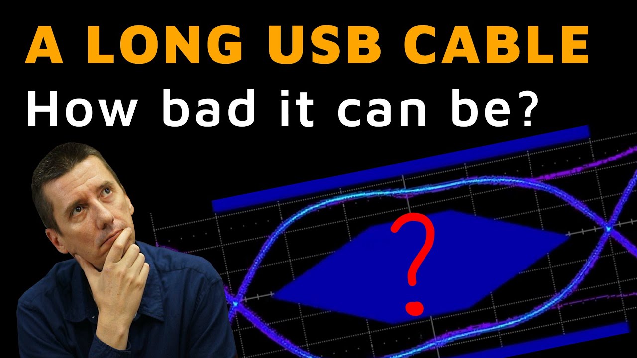 Long vs. Short USB Cable - How much worse the signal looks if a long USB cable is used?