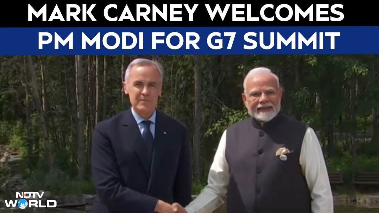 PM Modi At G7 Summit | Canada's Mark Carney Welcomes PM Modi For G7 Summit