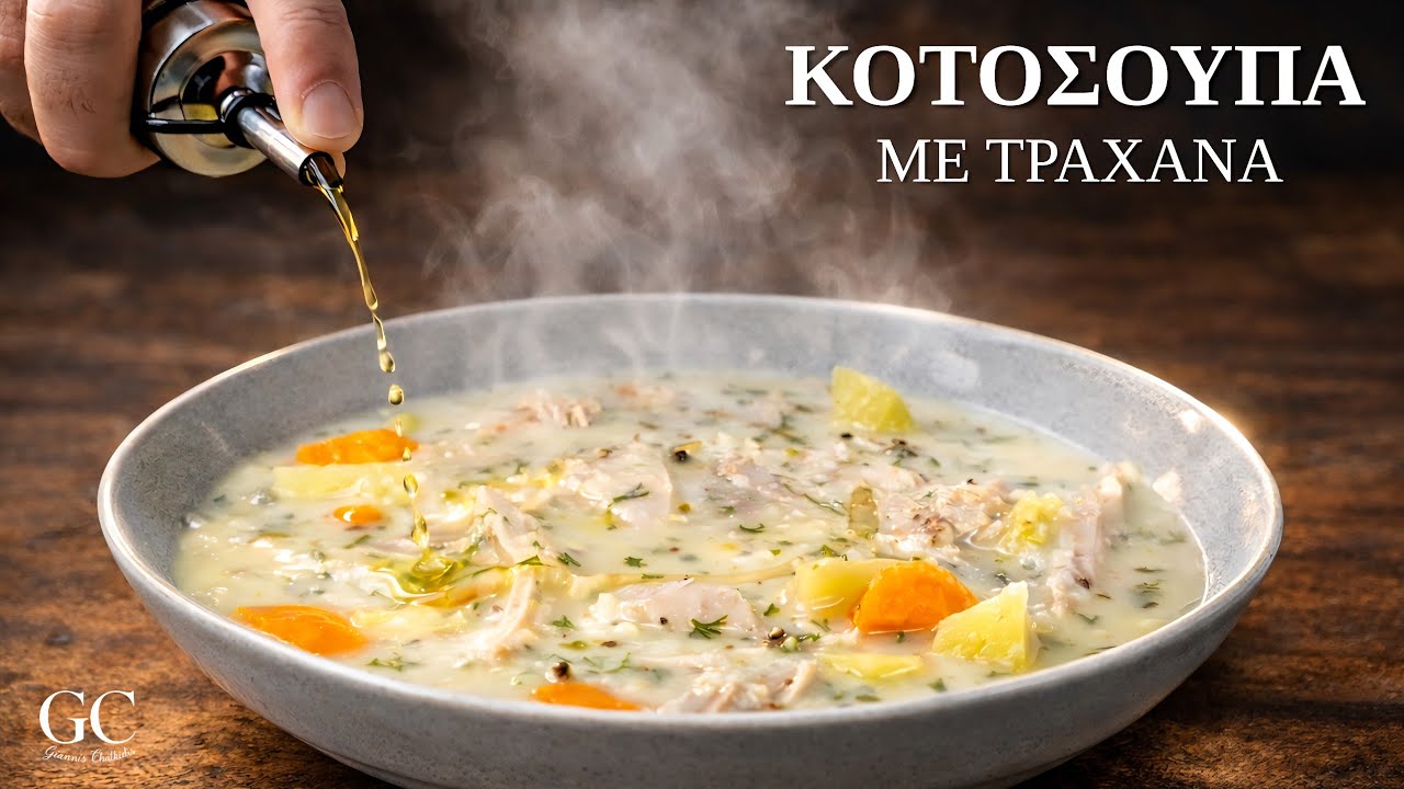Κοτόσουπα με Τραχανά και Αυγολέμονο που ΔΕΝ Κόβει | Γιάννης Χαλκίδης