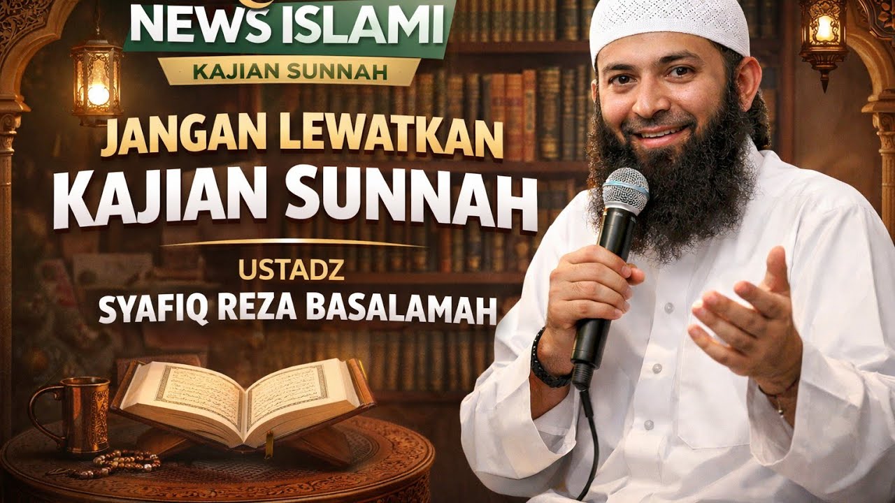 News islami | JANGAN LEWATKAN KAJIAN SUNNAH USTADZ SYAFIQ REZA BASALAMA #Ngaji #sunnah #puasa 