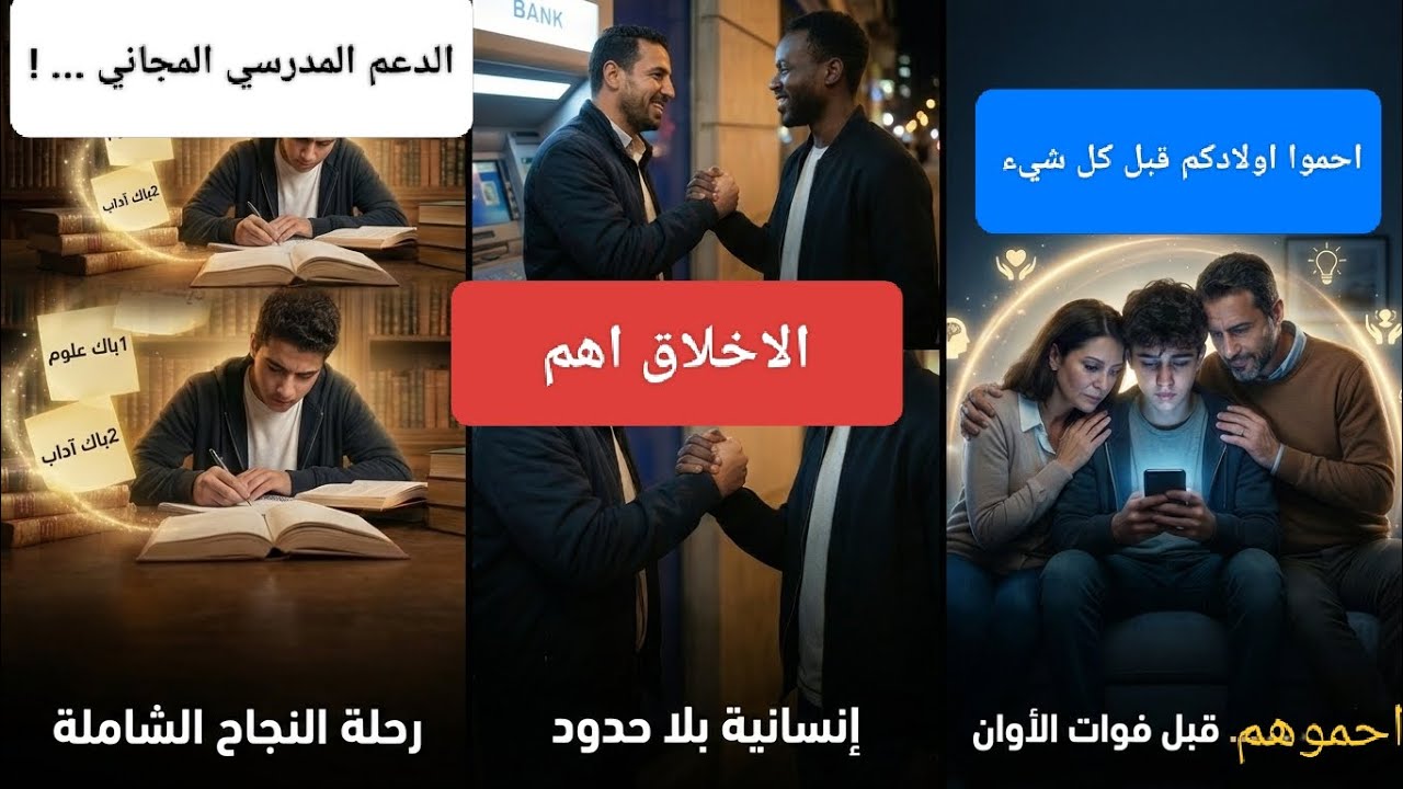 🚨رحلة النجاح تبدا الان ، ✅قيم الإنسانية، 🫶وأمانة الجيل الصاعد 🌟