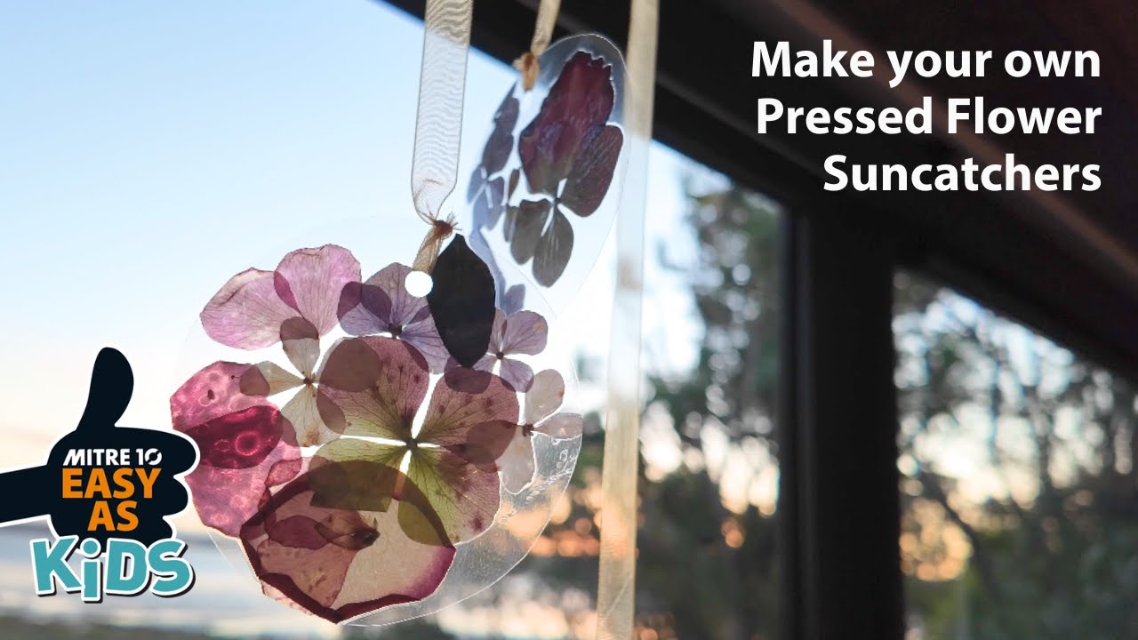 Make your own Pressed Flower Suncatchers | Mitre 10 Easy As Kids DIY