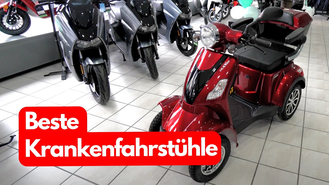 E-Roller Neuheiten 2023 Luxxon E-Vierrad E4800 20km/h (Mofa Klasse) Krankenfahrstühle • Neueröffnung