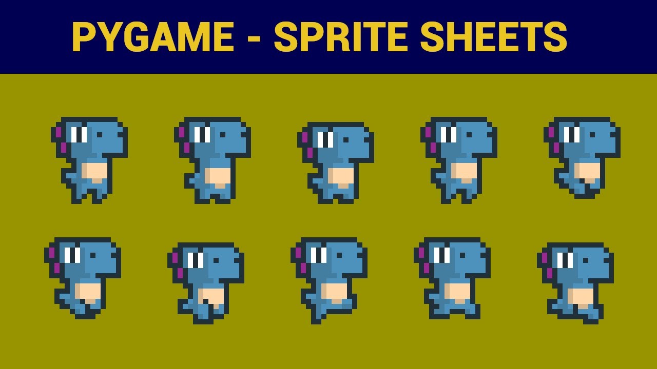 Учебное пособие PyGame для начинающих по Python — загрузка спрайт-листов