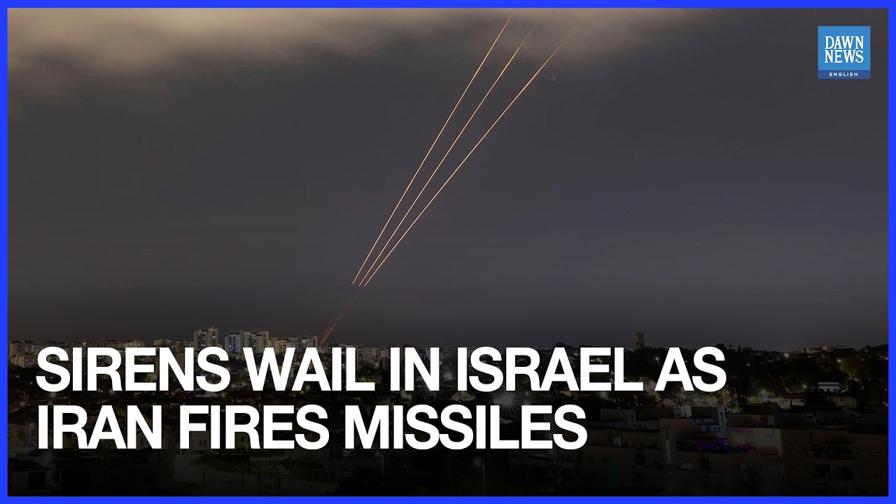 Sirens Sound in Central Israel, Tel Aviv as Iran Fires Missiles | Dawn News English