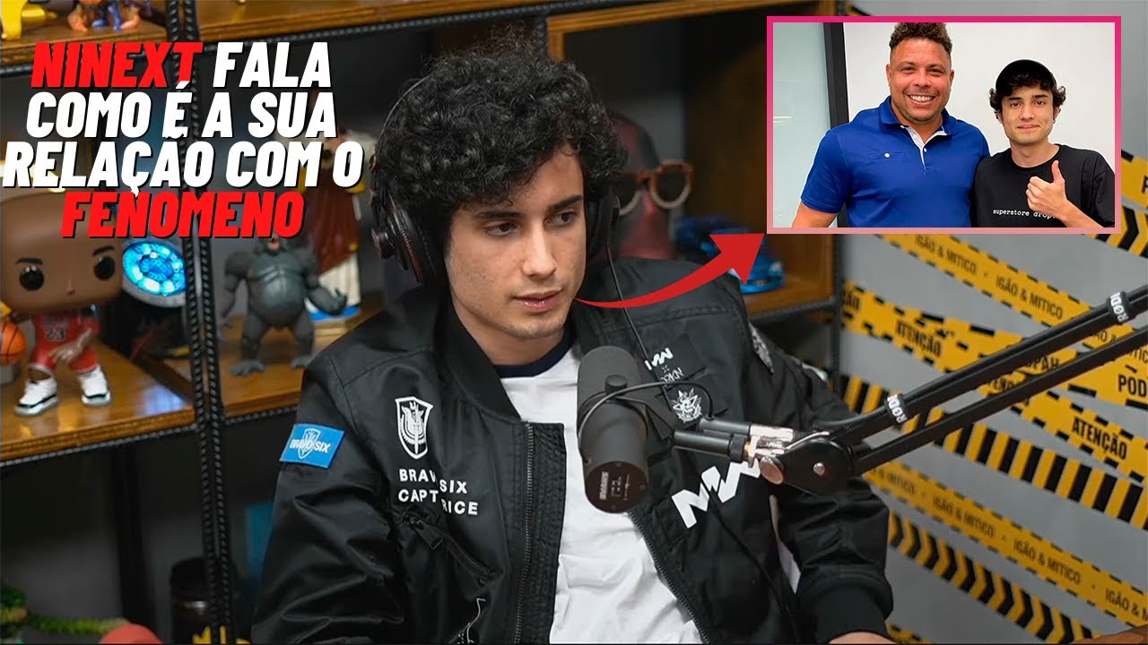 NINEXT FALA COMO &Eacute; CONHECER RONALDO FENOMENO E DA SUA PAIX&Atilde;O POR T&Ecirc;NIS | NINEXT NO PODPAH