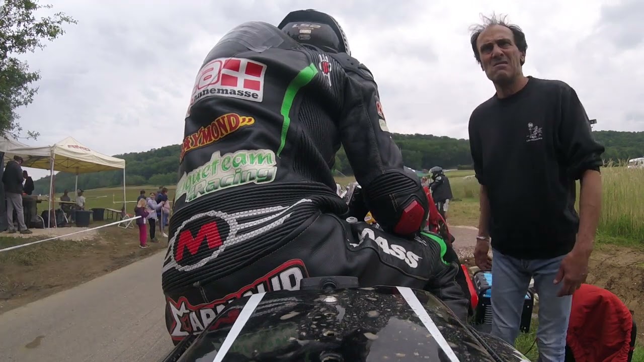 Course de côte de Marchaux 2024, vue arrière Yamaha R1 #410