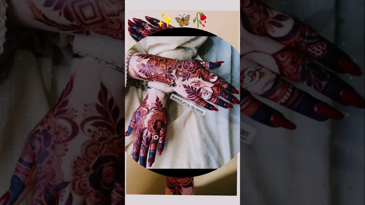 unique mehndi designs 🥀🦋#mehndi #trending #shortvideo