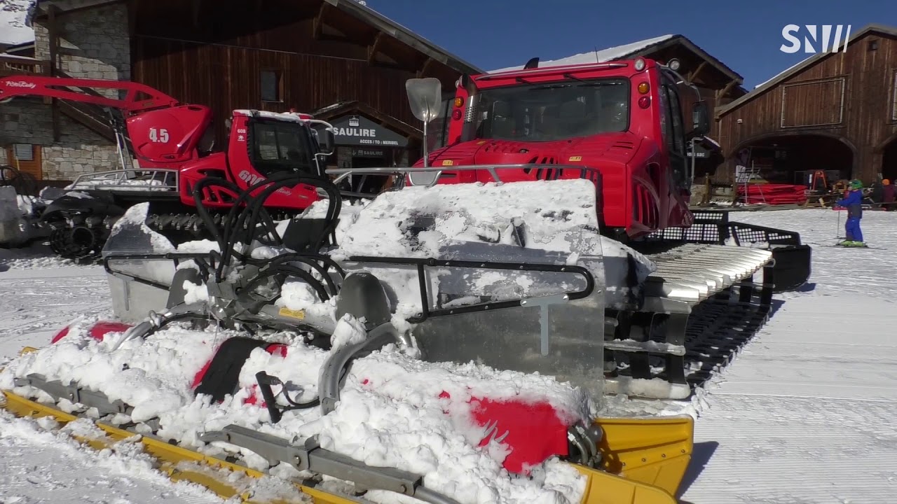 Courchevel : Préparation du domaine skiable 19 11 2017