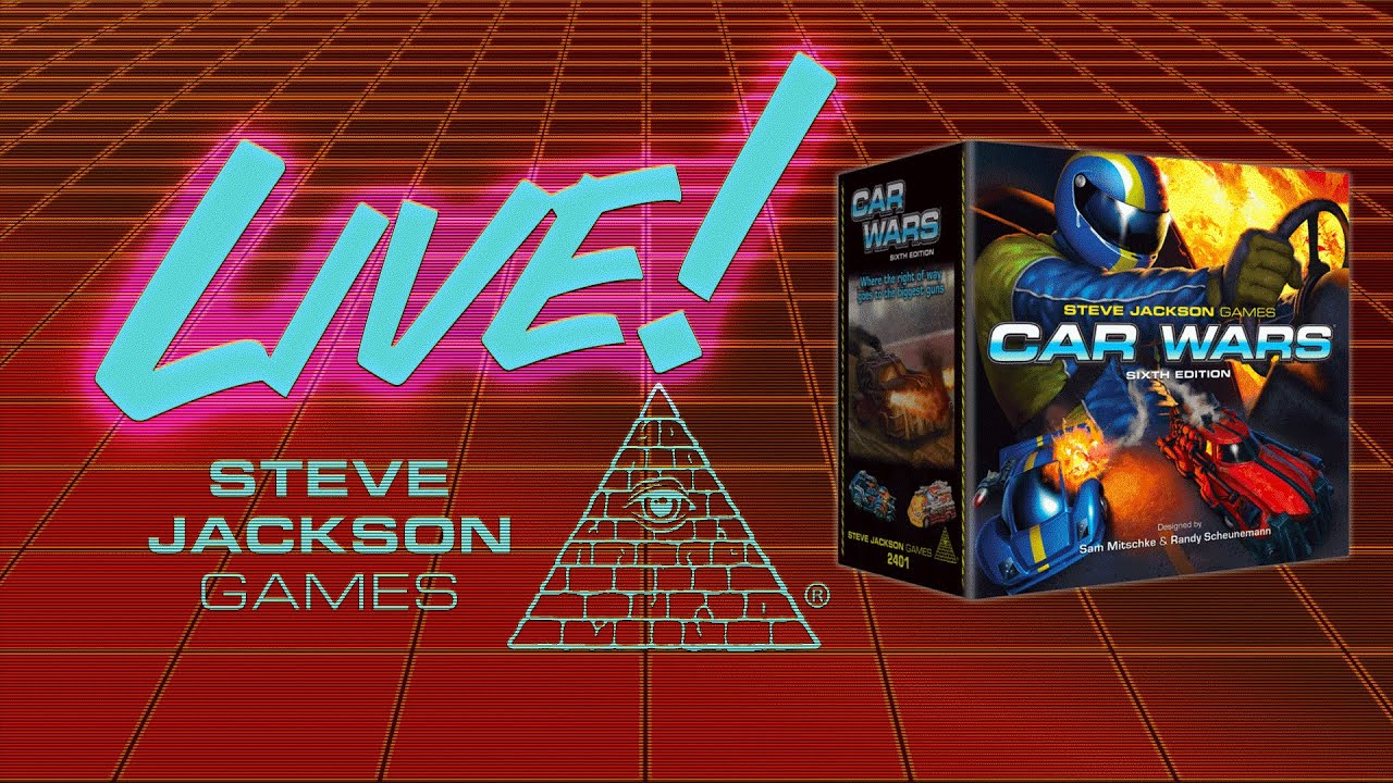 SJGames Live - Car Wars Sixth Edition live play with Jimmie and Hunter!