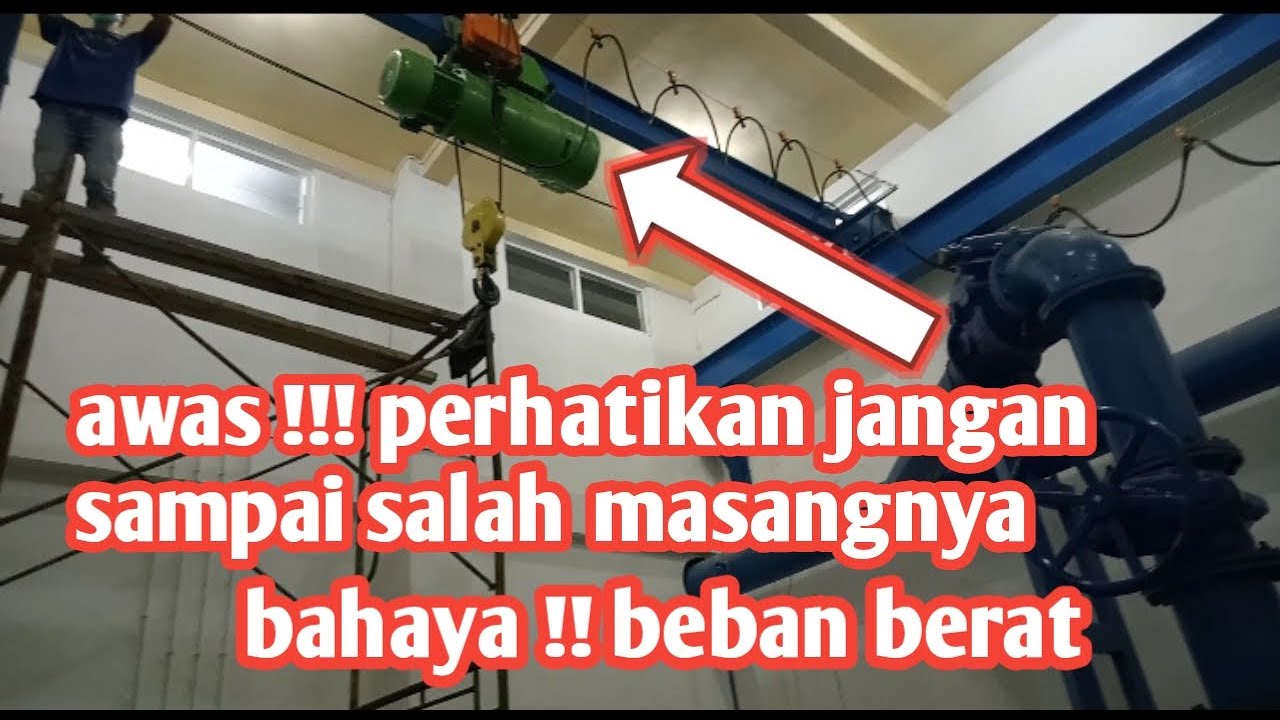 cara menyambung kabel 3phase hoist crane dan kontruksi hoist crane