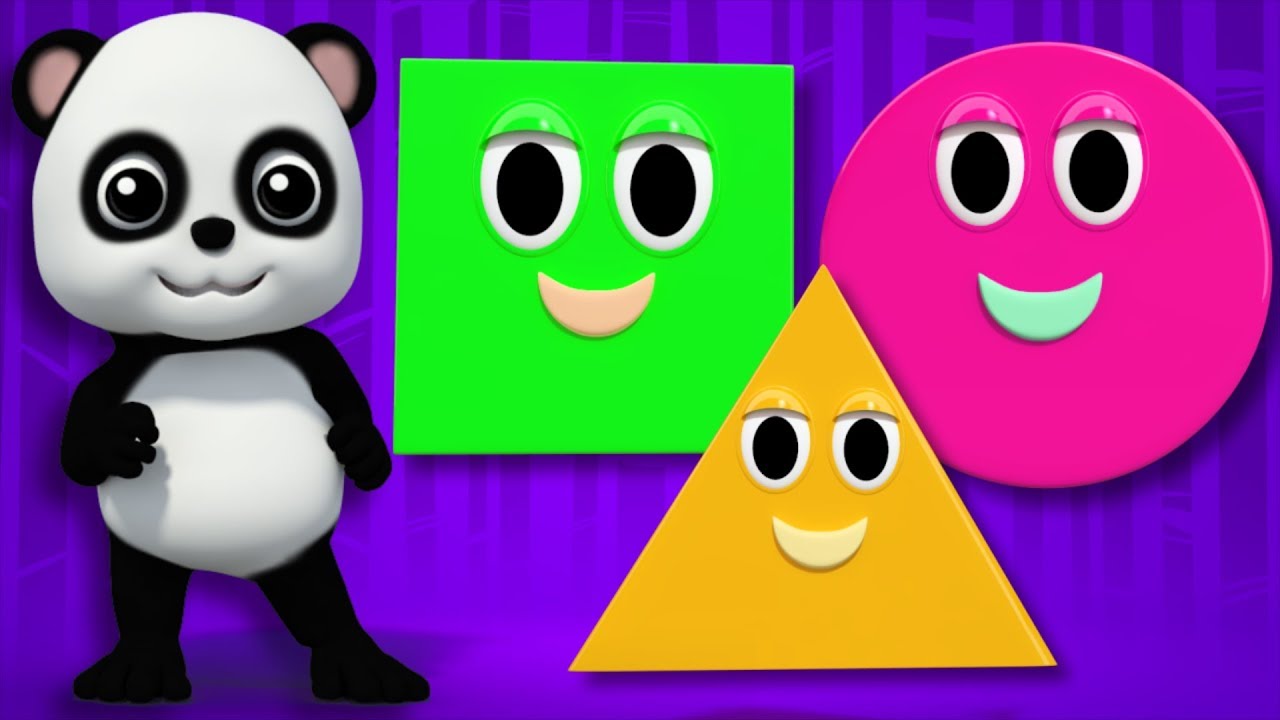 formas Canção | formas geométricas | Poesia infantil | Shape Song | Baby Bao Panda Português