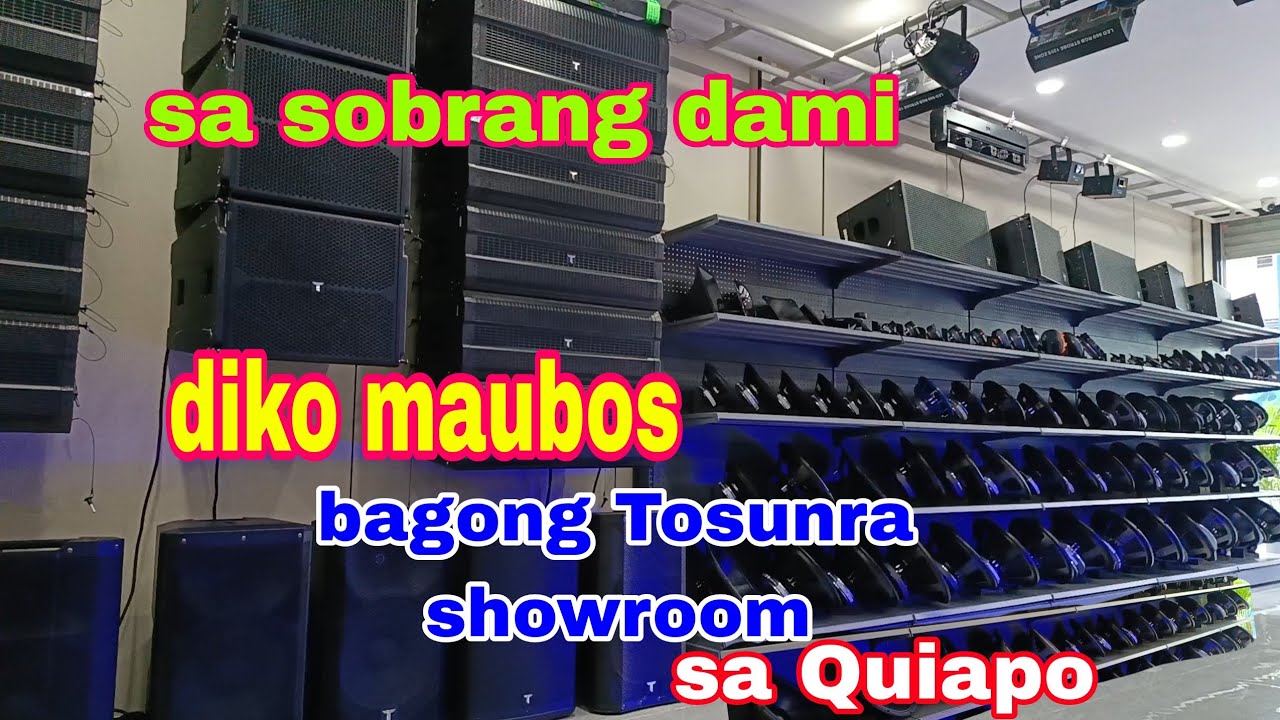 ang dami pwede mo bilhin ngayon dito sa Bagong Tosunra showroom sa Quiapo