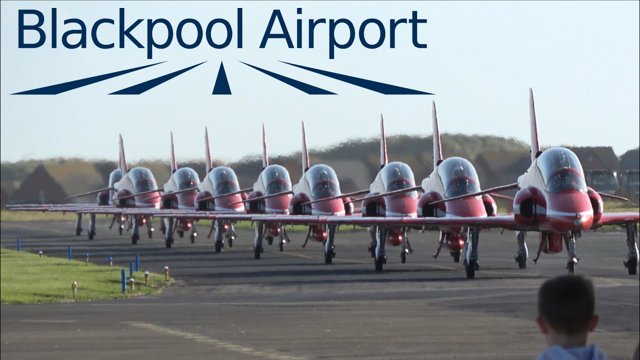 RAF RED ARROWS ARRIVE IN BLACKPOOL AHEAD OF THE AIRSHOW! ✈️