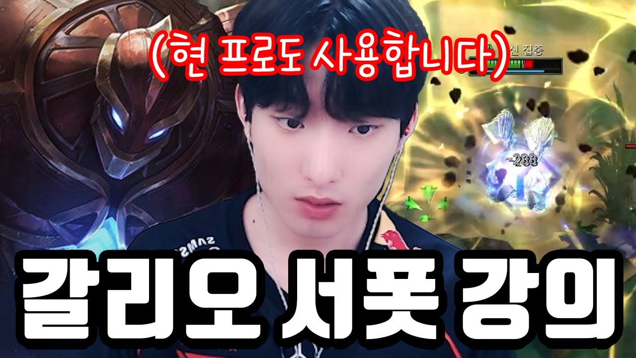 현 프로 챌린저도 사용하는 꿀 챔피언 알려드릴게요 【서폿 강의】【갈리오】
