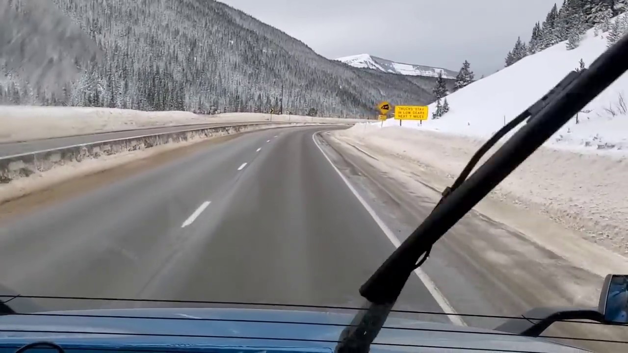 I-70 Westbound and Down.. Taking an Icy Highway Through the Rocky Mountains Light!!