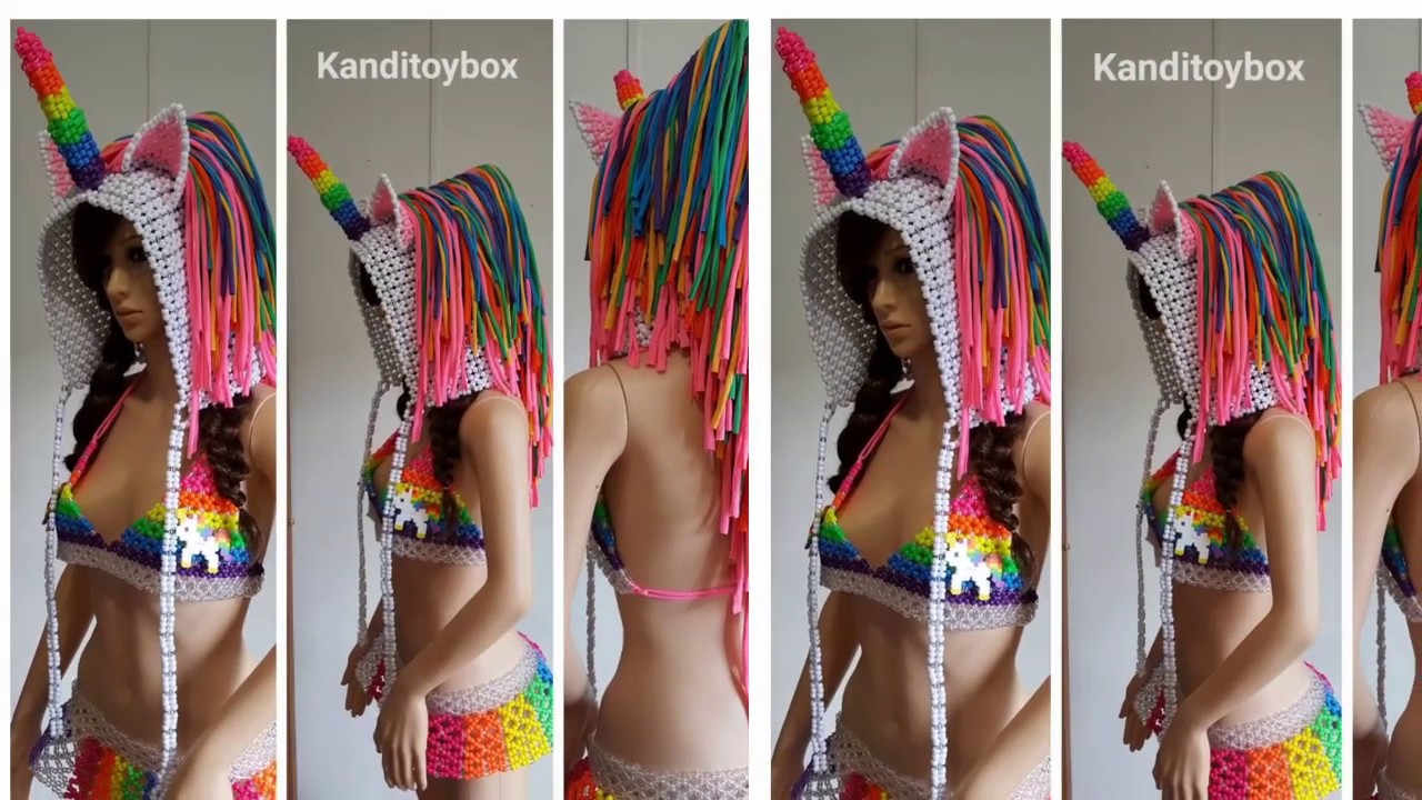 Unicorn kandi hood tutorial