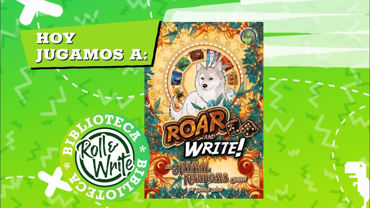 Hoy Jugamos a Roar & Write en castellano (Juego de Mesa Roll & Write)