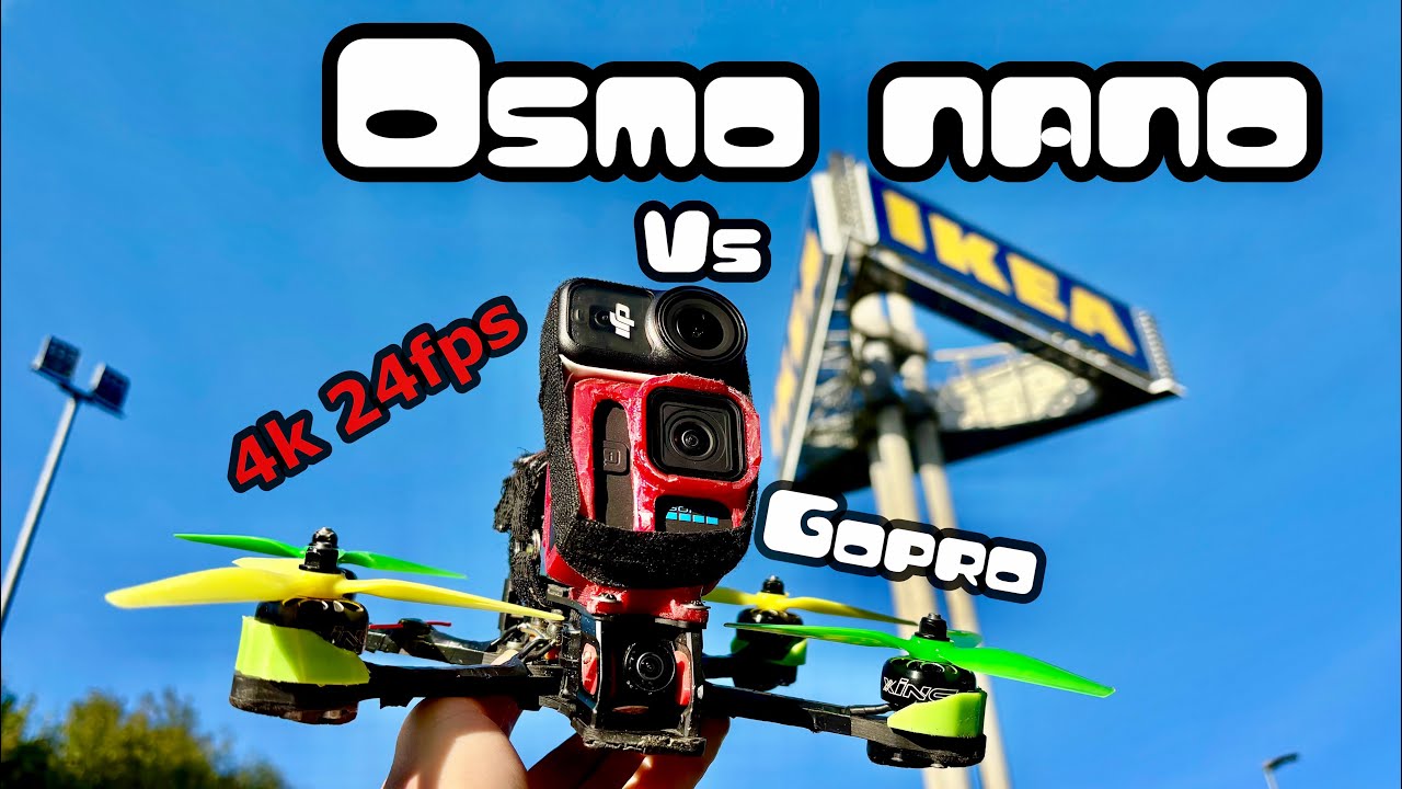 Dji Osmo Nano 4k 24 Raw Test, with @fly4fun273 , and low light stabilisation performance vs Gopro