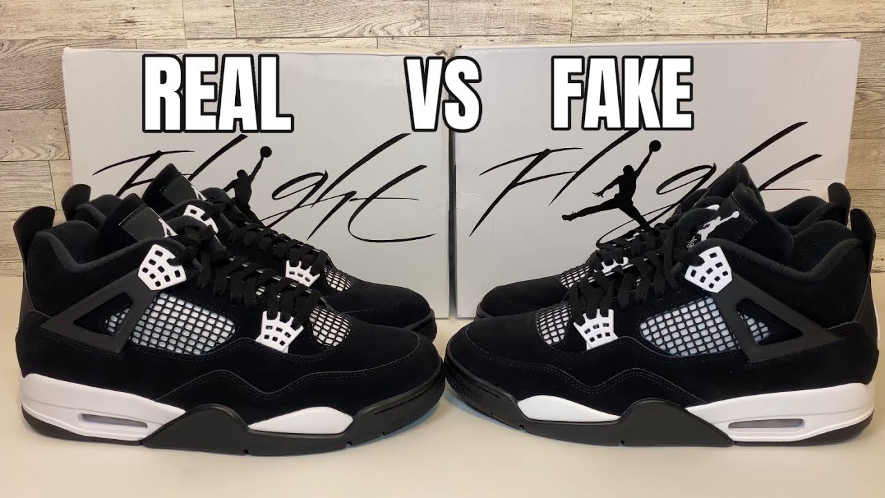 SCARY IS ALL I CAN SAY AIR JORDAN 4 WHITE THUNDER REAL VS FAKE COMPARISON