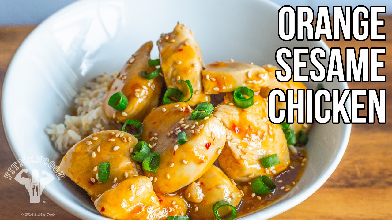 Healthy Orange Sesame Chicken / Pollo de Sesamo y Naranja