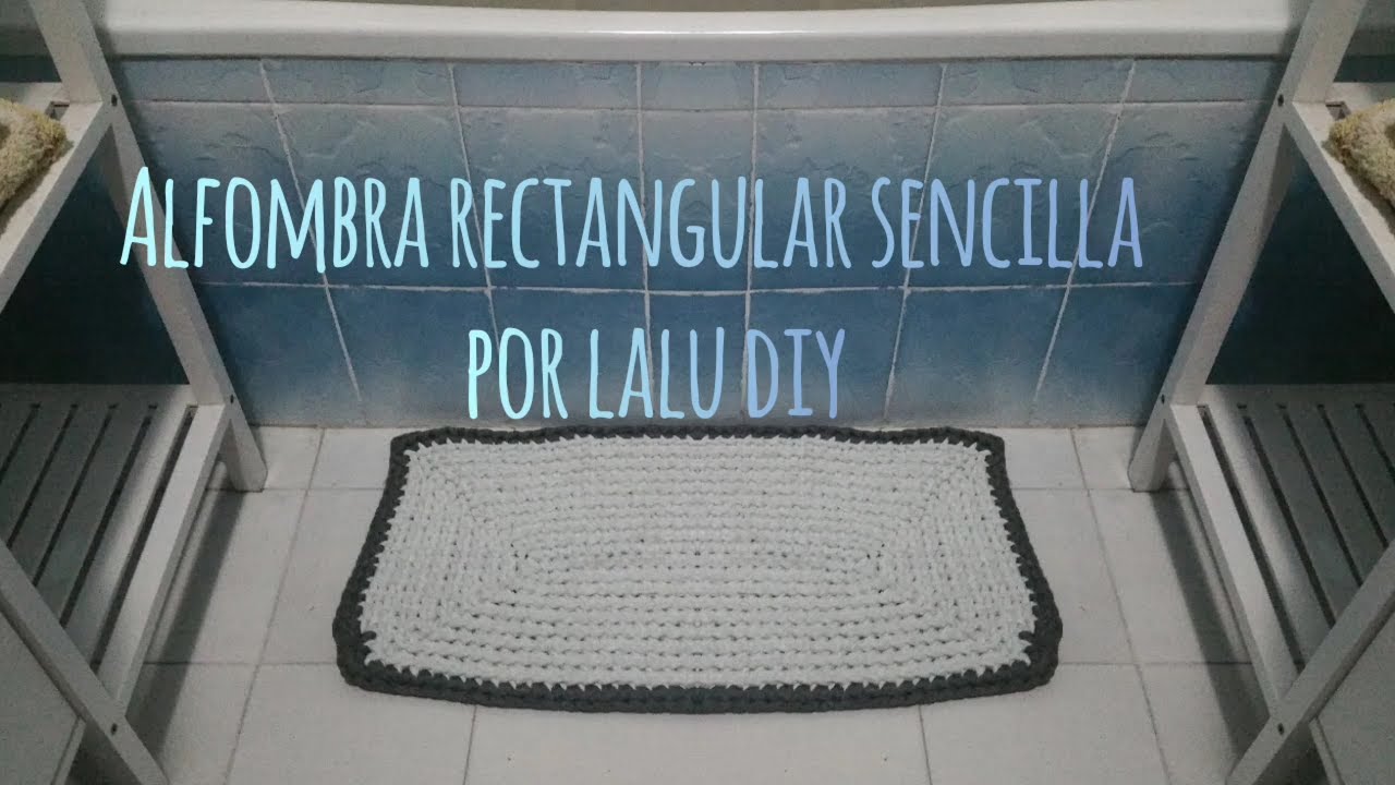 ALFOMBRA RECTANGULAR DE TRAPILLO PASO A PASO || @laludiy