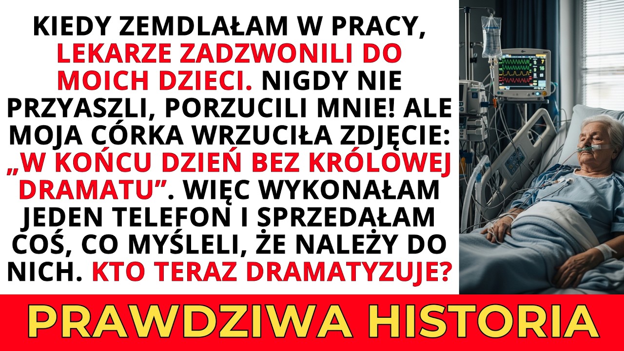Moje dzieci nazywały mnie królową dramatu, porzuciły mnie, gdy zemdlałam — w niedzielę usłyszały...